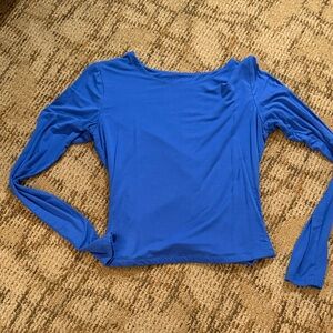 Blue Long Sleeve Women's Top